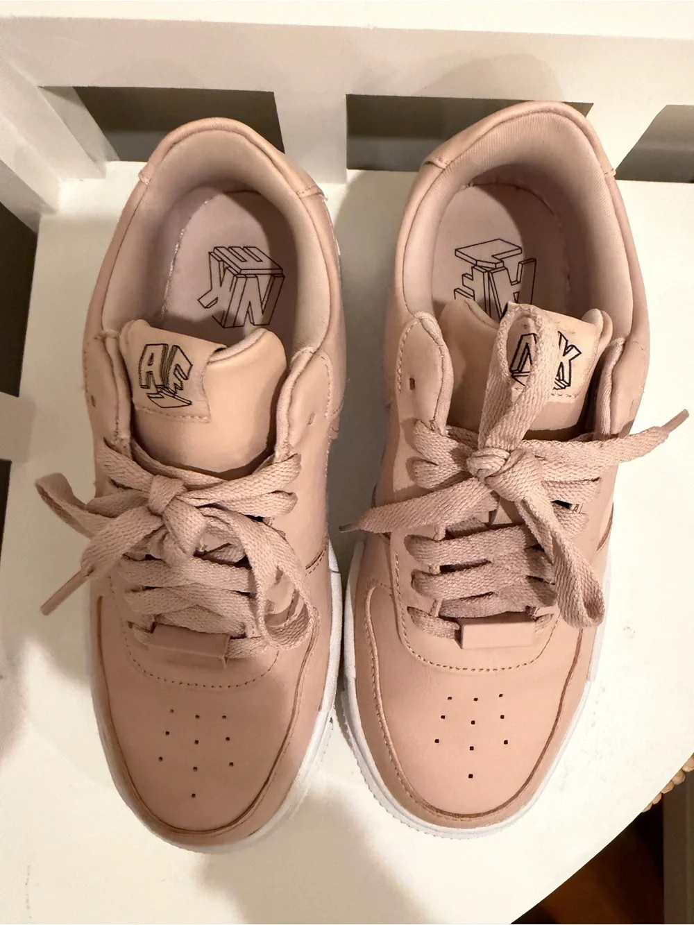 Nike Air Force 1 Pixel Particle Beige Platform Sneakers Women’s 6.5